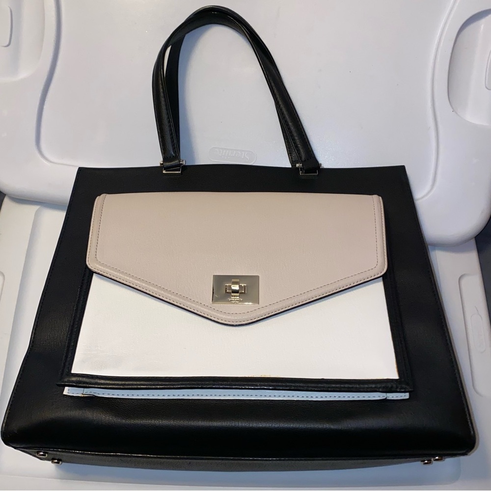 COPY - Kate Spade Juliette Walter Place Pebbled Black and Tan Purse